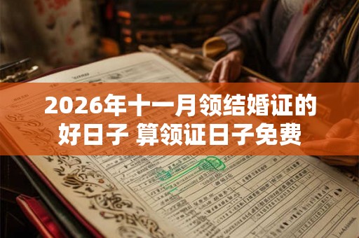 2026年十一月领结婚证的好日子 算领证日子免费