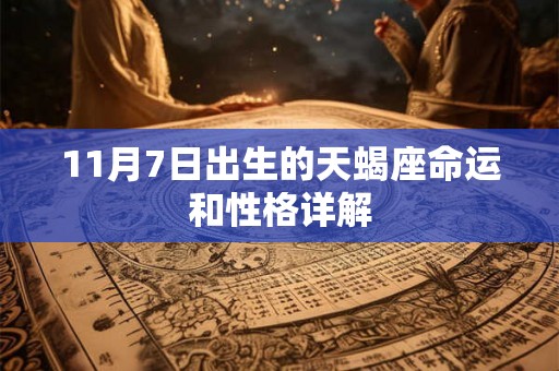 11月7日出生的天蝎座命运和性格详解