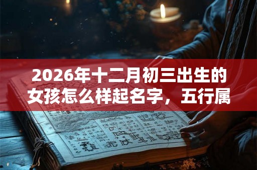 2026年十二月初三出生的女孩怎么样起名字，五行属什么