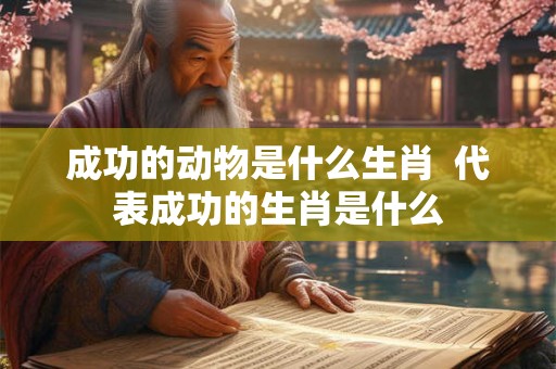 成功的动物是什么生肖  代表成功的生肖是什么
