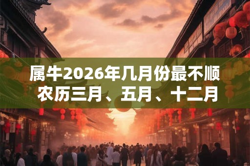 属牛2026年几月份最不顺 农历三月、五月、十二月