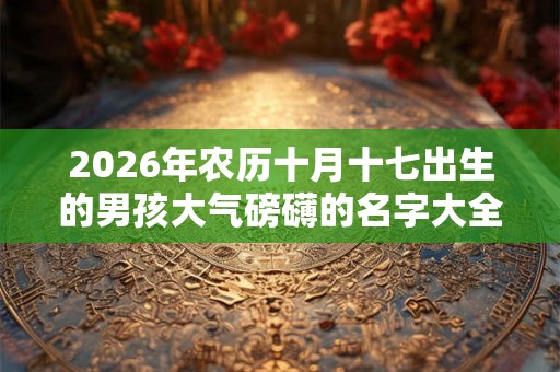 2026年农历十月十七出生的男孩大气磅礴的名字大全