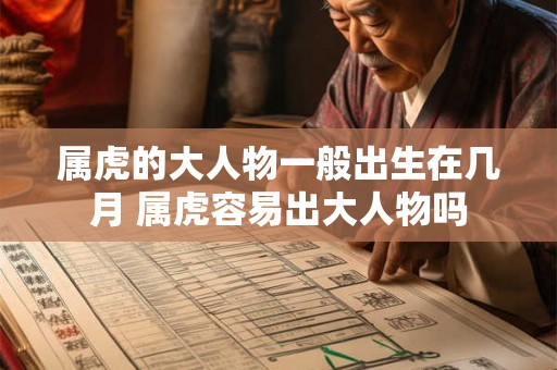 属虎的大人物一般出生在几月 属虎容易出大人物吗