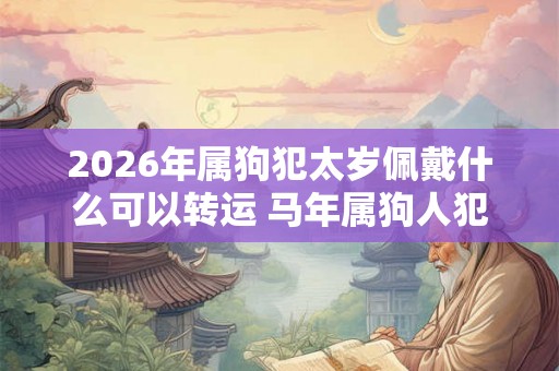 2026年属狗犯太岁佩戴什么可以转运 马年属狗人犯太岁带什么好