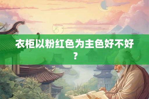 衣柜以粉红色为主色好不好？