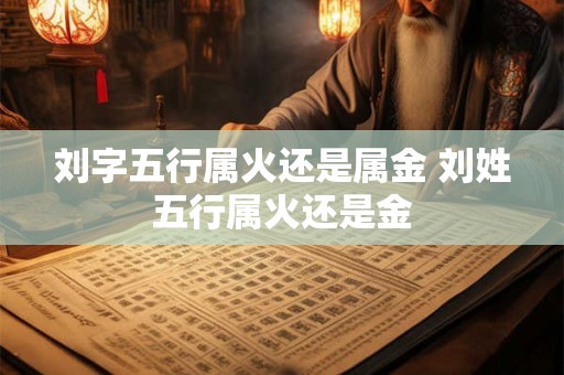刘字五行属火还是属金 刘姓五行属火还是金 刘字五行属火还是属金 刘姓五行属火还是金