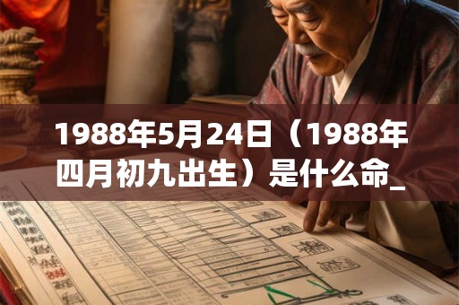 1988年5月24日(1988年四月初九出生)是什么命_命运如何 1988年5月24日(1988年四月初九出生)是什么命_命运如何