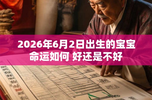 2026年6月2日出生的宝宝命运如何 好还是不好 2026年6月2日出生的宝宝命运如何 好还是不好