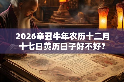 2026辛丑牛年农历十二月十七日黄历日子好不好？