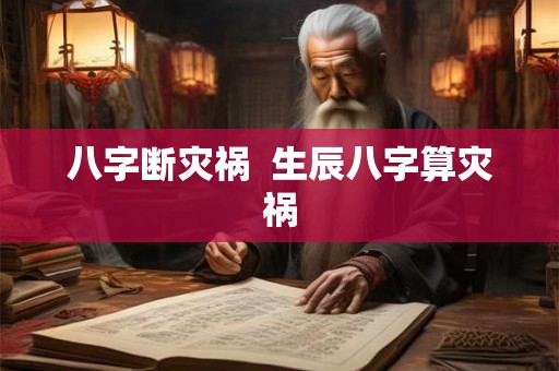 八字断灾祸  生辰八字算灾祸
