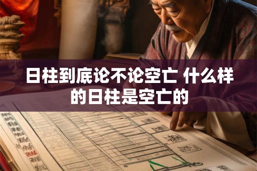 日柱到底论不论空亡 什么样的日柱是空亡的