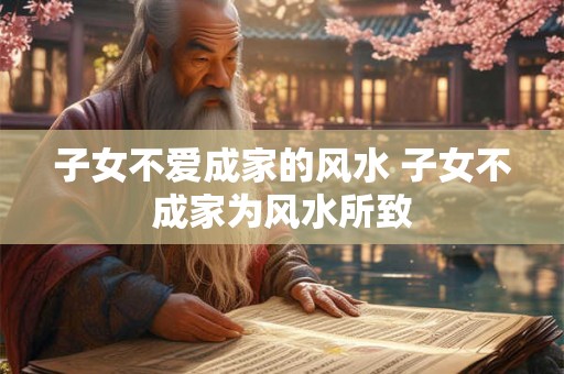 子女不爱成家的风水 子女不成家为风水所致