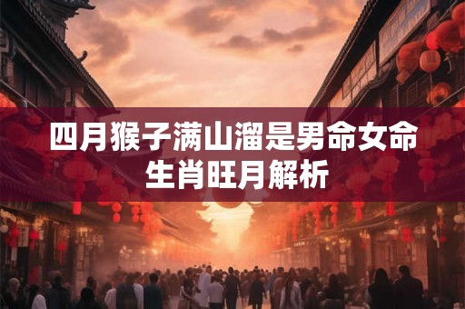 四月猴子满山溜是男命女命 生肖旺月解析