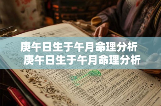 庚午日生于午月命理分析 庚午日生于午月命理分析图 庚午日生于午月命理分析 庚午日生于午月命理分析图