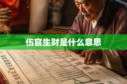 伤官生财是什么意思