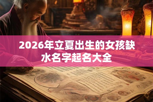 2026年立夏出生的女孩缺水名字起名大全 2026年立夏出生的女孩缺水名字起名大全