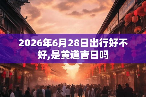2026年6月28日出行好不好,是黄道吉日吗 2026年6月28日出行好不好,是黄道吉日吗
