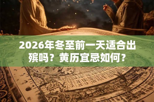 2026年冬至前一天适合出殡吗?黄历宜忌如何? 2026年冬至前一天适合出殡吗?黄历宜忌如何?