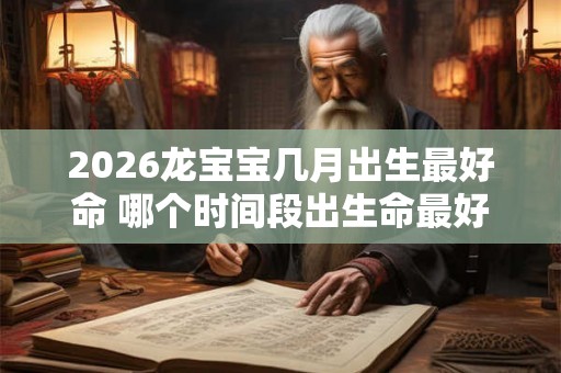 2026龙宝宝几月出生最好命 哪个时间段出生命最好 2026龙宝宝几月出生最好命 哪个时间段出生命最好