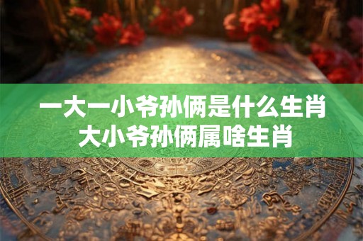 一大一小爷孙俩是什么生肖 大小爷孙俩属啥生肖 一大一小爷孙俩是什么生肖 大小爷孙俩属啥生肖