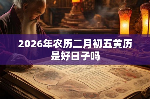 2026年农历二月初五黄历是好日子吗