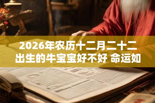 2026年农历十二月二十二出生的牛宝宝好不好 命运如何