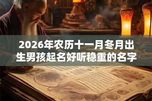 2026年农历十一月冬月出生男孩起名好听稳重的名字大全