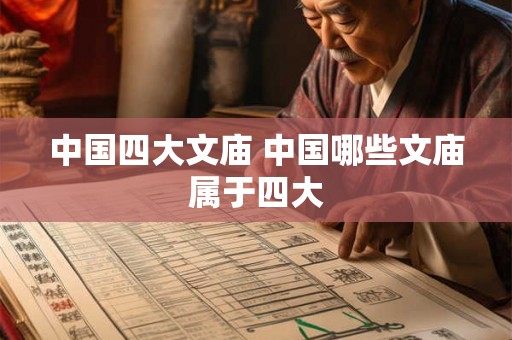 中国四大文庙 中国哪些文庙属于四大