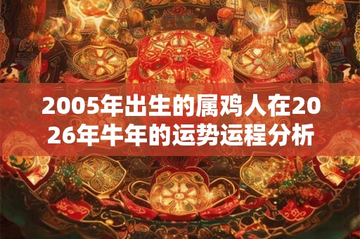 2005年出生的属鸡人在2026年牛年的运势运程分析