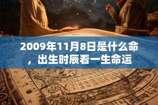 2009年11月8日是什么命，出生时辰看一生命运
