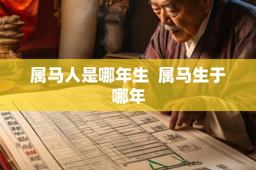 属马人是哪年生 属马生于哪年 属马人是哪年生 属马生于哪年