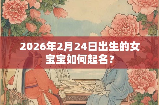 2026年2月24日出生的女宝宝如何起名？