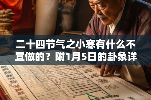 二十四节气之小寒有什么不宜做的？附1月5日的卦象详解