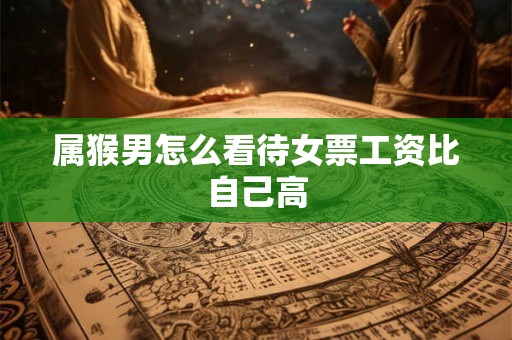 属猴男怎么看待女票工资比自己高