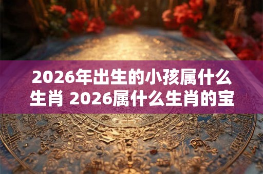 2026年出生的小孩属什么生肖 2026属什么生肖的宝宝