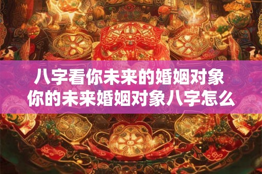 八字看你未来的婚姻对象 你的未来婚姻对象八字怎么看