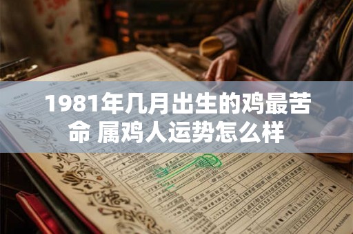 1981年几月出生的鸡最苦命 属鸡人运势怎么样 1981年几月出生的鸡最苦命 属鸡人运势怎么样