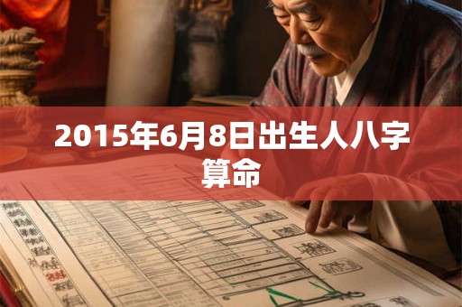 2015年6月8日出生人八字算命