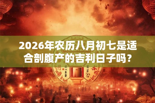 2026年农历八月初七是适合剖腹产的吉利日子吗? 2026年农历八月初七是适合剖腹产的吉利日子吗?