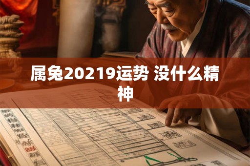 属兔20219运势 没什么精神 属兔20219运势 没什么精神