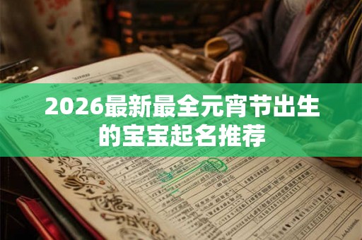 2026最新最全元宵节出生的宝宝起名推荐