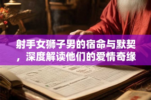 射手女狮子男的宿命与默契，深度解读他们的爱情奇缘