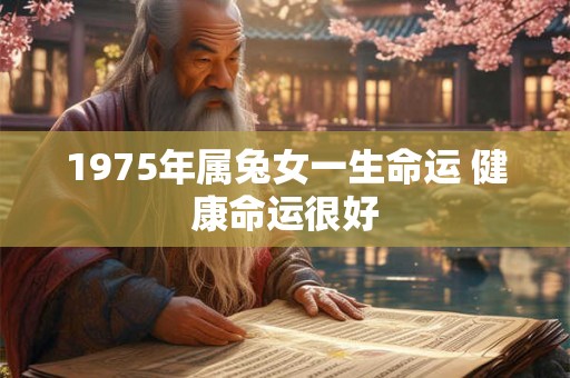 1975年属兔女一生命运 健康命运很好