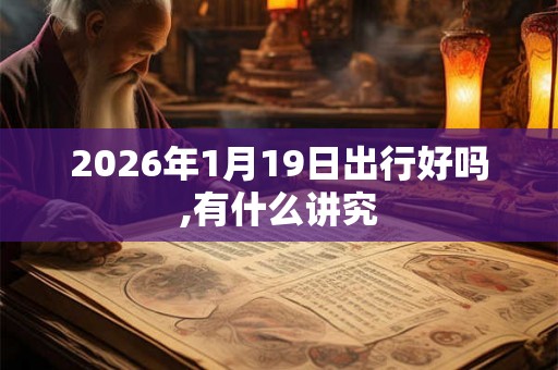 2026年1月19日出行好吗,有什么讲究
