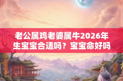 老公属鸡老婆属牛2026年生宝宝合适吗？宝宝命好吗？