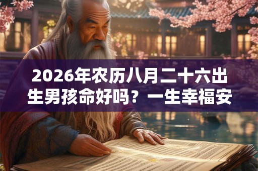 2026年农历八月二十六出生男孩命好吗？一生幸福安康吗？