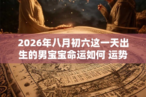 2026年八月初六这一天出生的男宝宝命运如何 运势咋样