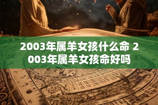 2003年属羊女孩什么命 2003年属羊女孩命好吗