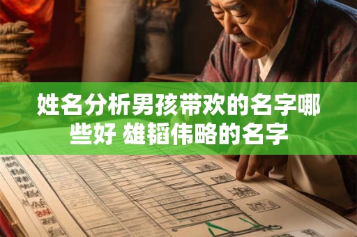 姓名分析男孩带欢的名字哪些好 雄韬伟略的名字 姓名分析男孩带欢的名字哪些好 雄韬伟略的名字