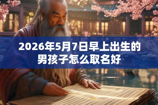 2026年5月7日早上出生的男孩子怎么取名好